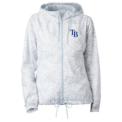 Gray Tampa Bay Rays Columbia Women's Flash Forward Full-Zip Windbreaker Jacket