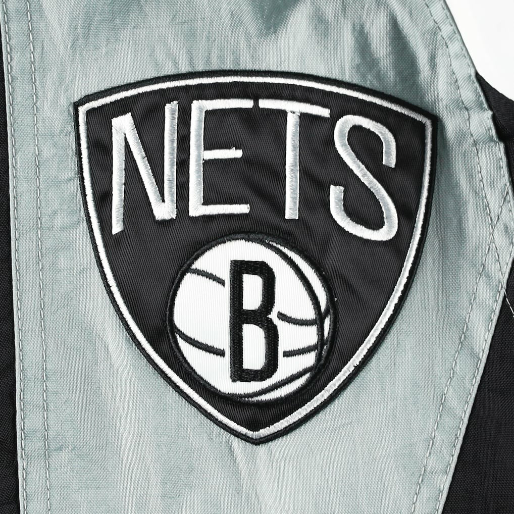Brooklyn Nets Starter Body Check Raglan Hoodie Half-Zip Jacket