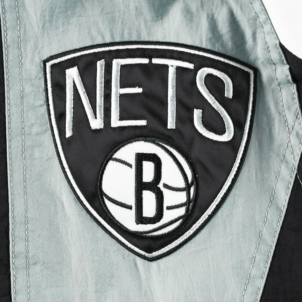 Brooklyn Nets Starter Body Check Raglan Hoodie Half-Zip Jacket