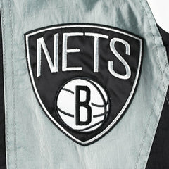 Brooklyn Nets Starter Body Check Raglan Hoodie Half-Zip Jacket