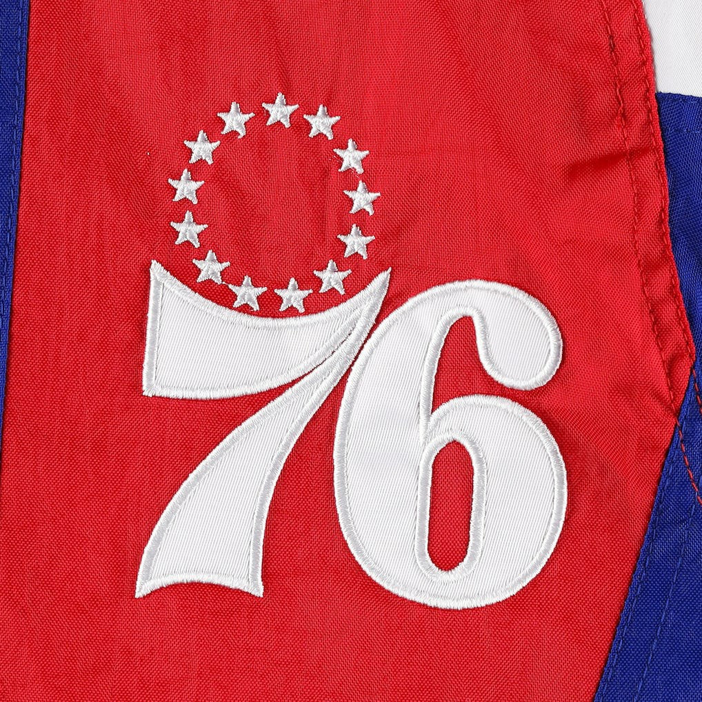 Philadelphia 76ers Starter Body Check Raglan Hoodie Half-Zip Jacket