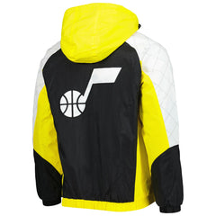Utah Jazz Starter Body Check Raglan Hoodie Half-Zip Jacket