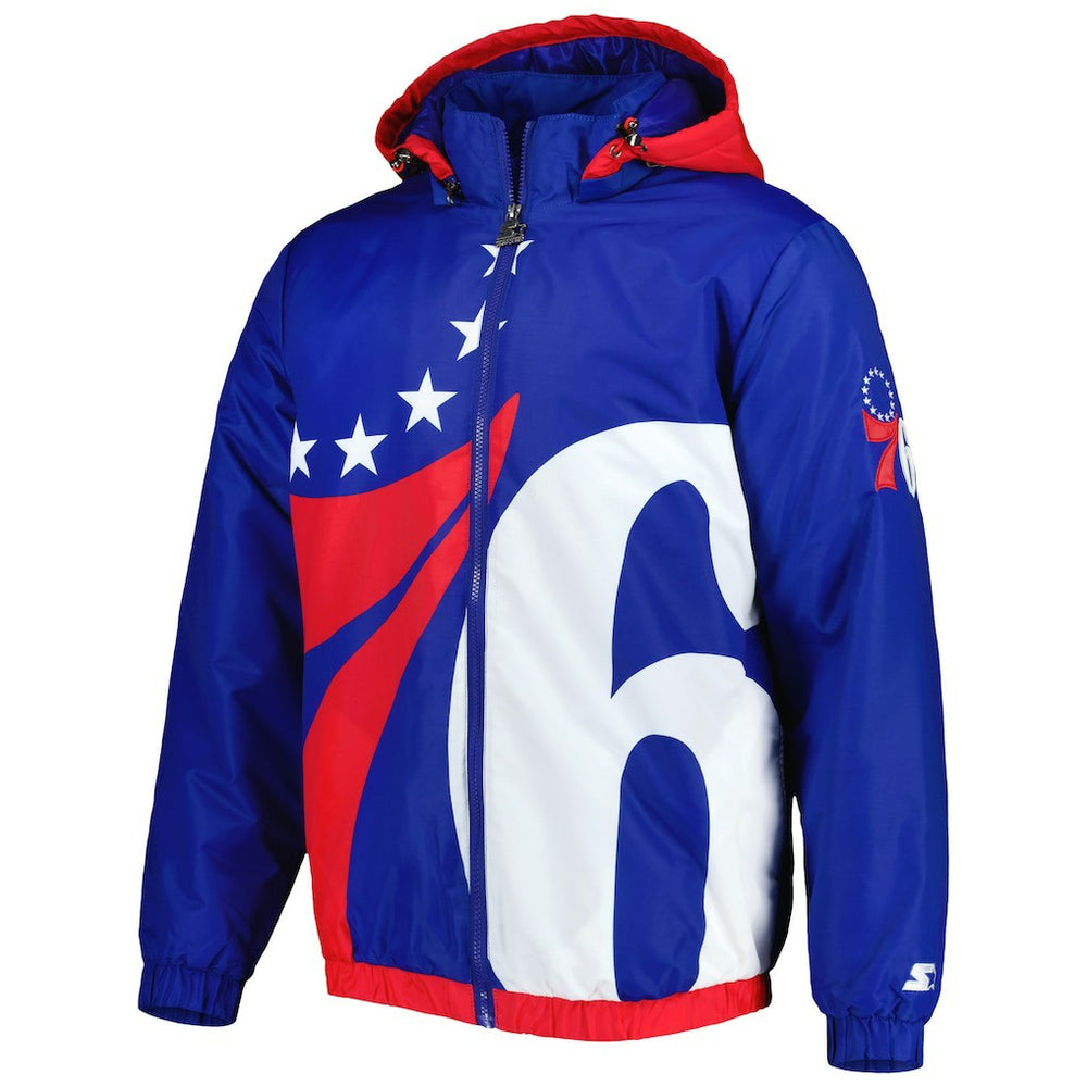 Philadelphia 76ers Starter The Triple Double Full-Zip Hoodie Jacket