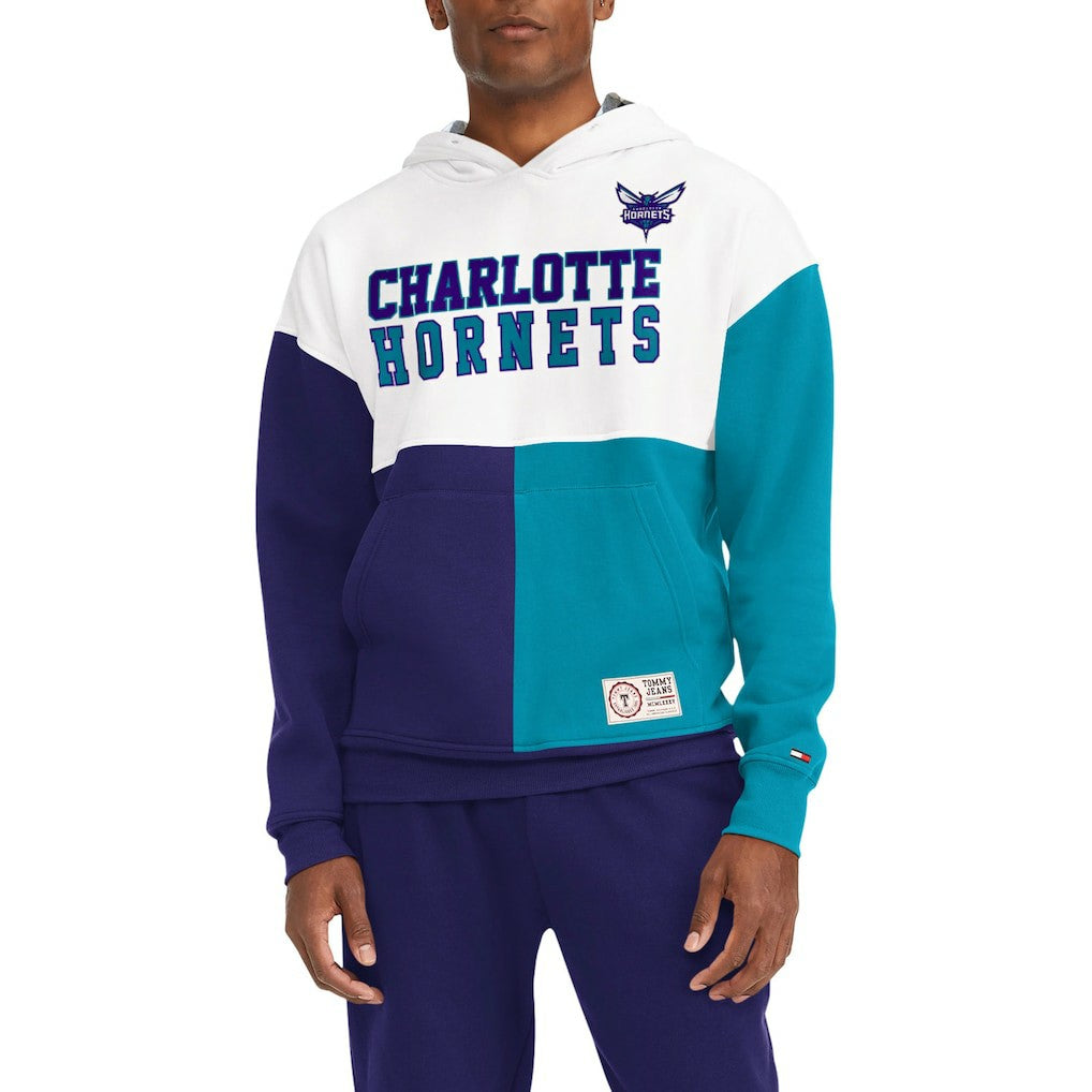 Charlotte Hornets Tommy Jeans Andrew Split Pullover Hoodie