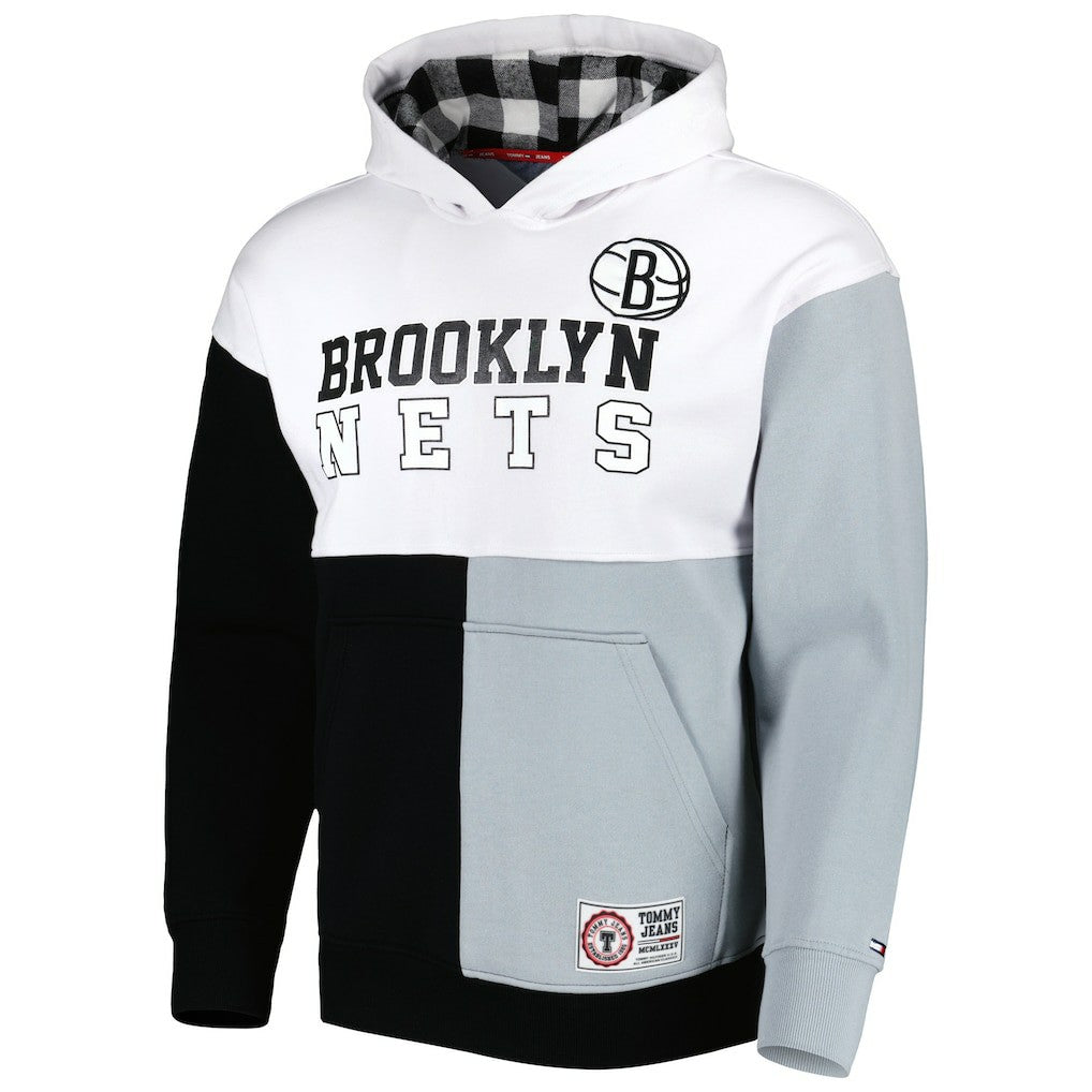 Brooklyn Nets Tommy Jeans Andrew Split Pullover Hoodie