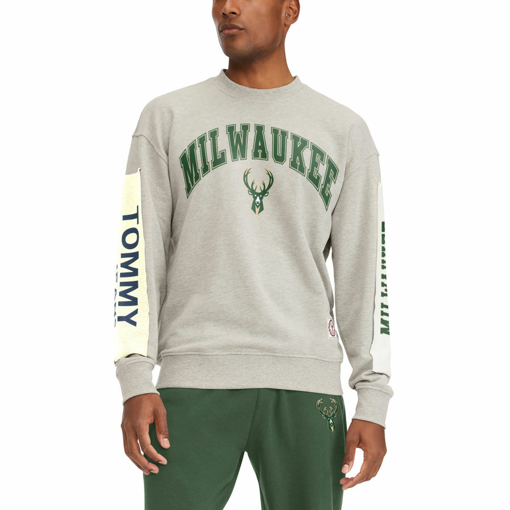 Milwaukee Bucks Tommy Jeans James Patch Pullover Sweatshirt