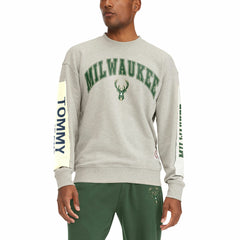 Milwaukee Bucks Tommy Jeans James Patch Pullover Sweatshirt