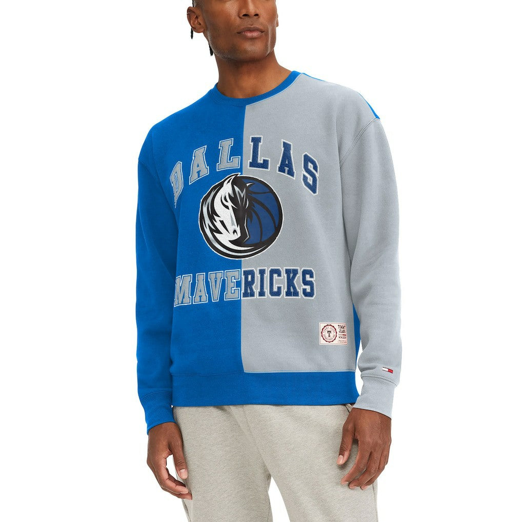 Dallas Mavericks Tommy Jeans Keith Split Pullover Sweatshirt sale