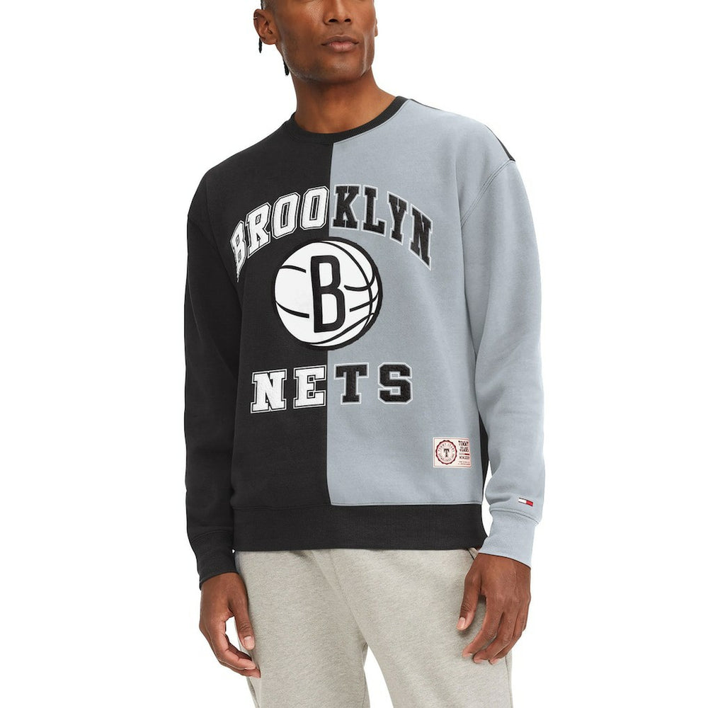 Brooklyn Nets Tommy Jeans Keith Split Pullover Sweatshirt