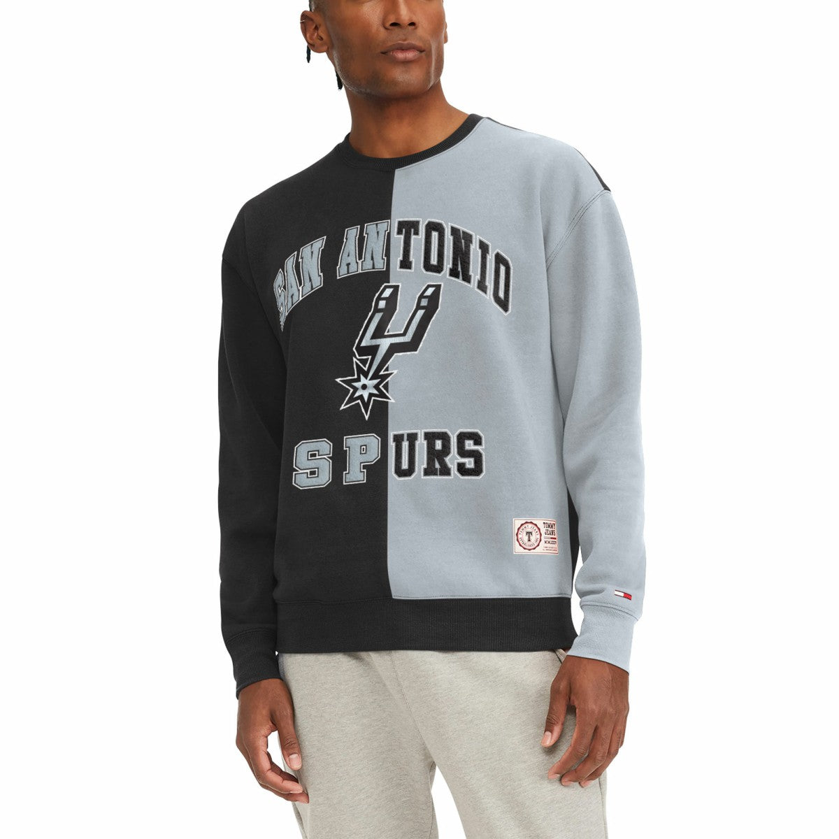 San Antonio Spurs Tommy Jeans Keith Split Pullover Sweatshirt