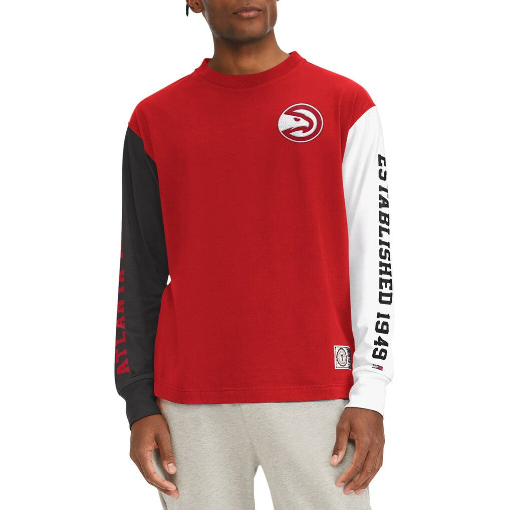 Atlanta Hawks Tommy Jeans Richie Color Block Long Sleeve T-Shirt