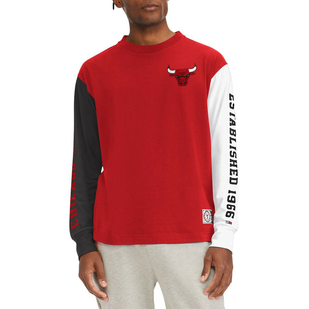 Chicago Bulls Tommy Jeans Richie Color Block Long Sleeve T-Shirt sale