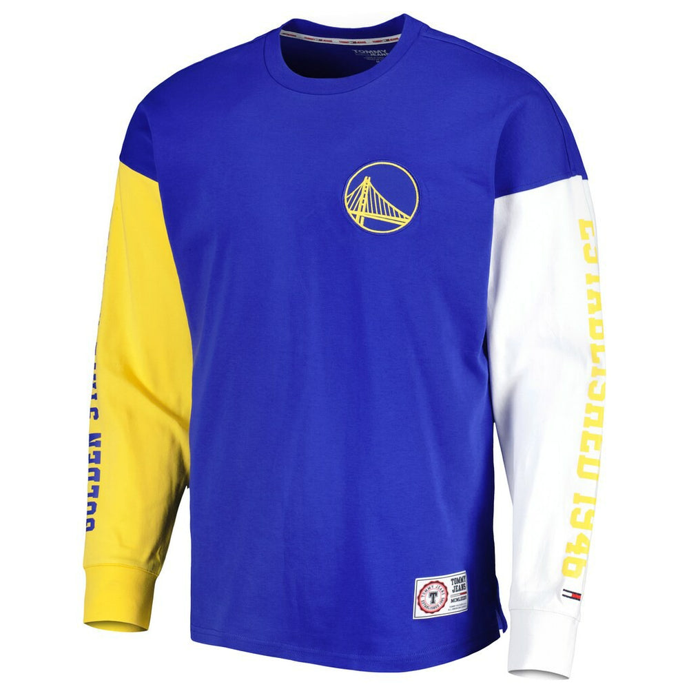 Golden State Warriors Tommy Jeans Richie Color Block Long Sleeve T-Shirt sale