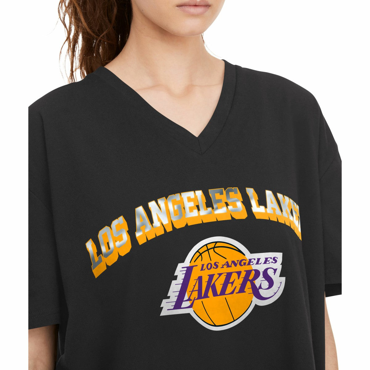 Los Angeles Lakers Tommy Jeans Women's Ashley V-Neck T-Shirt