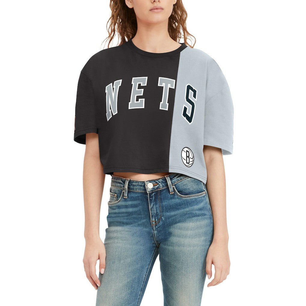 Brooklyn Nets Tommy Jeans Women's Betsy Relaxed Crop T-Shirt