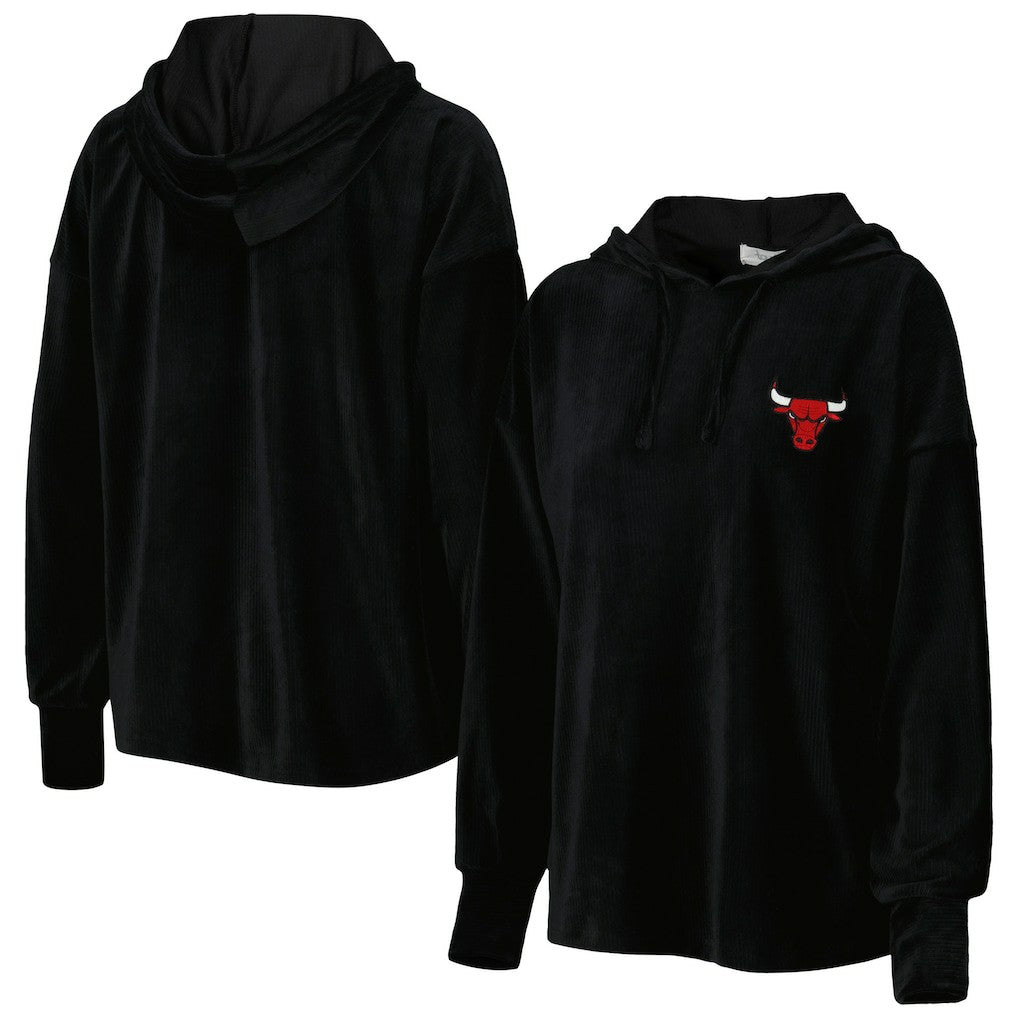 Chicago Bulls Touch Women's End Line Velour Pullover Hoodie sale