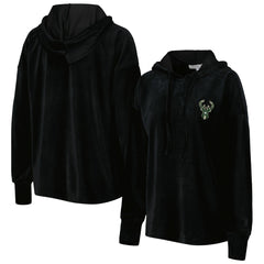 Milwaukee Bucks Touch Women's End Line Velour Pullover Hoodie