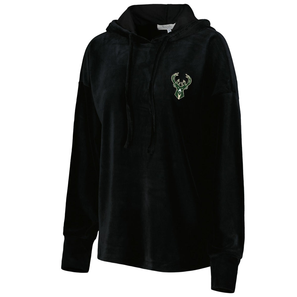 Milwaukee Bucks Touch Women's End Line Velour Pullover Hoodie