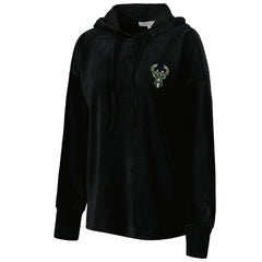 Milwaukee Bucks Touch Women's End Line Velour Pullover Hoodie