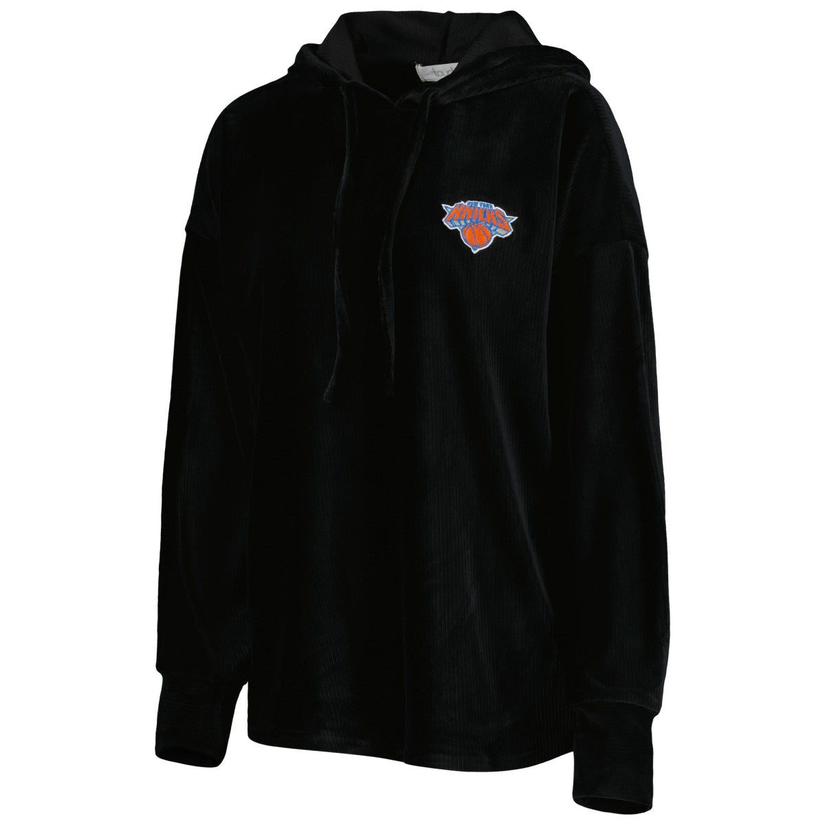 New York Knicks Touch Women's End Line Velour Pullover Hoodie
