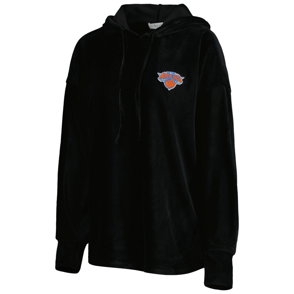 New York Knicks Touch Women's End Line Velour Pullover Hoodie