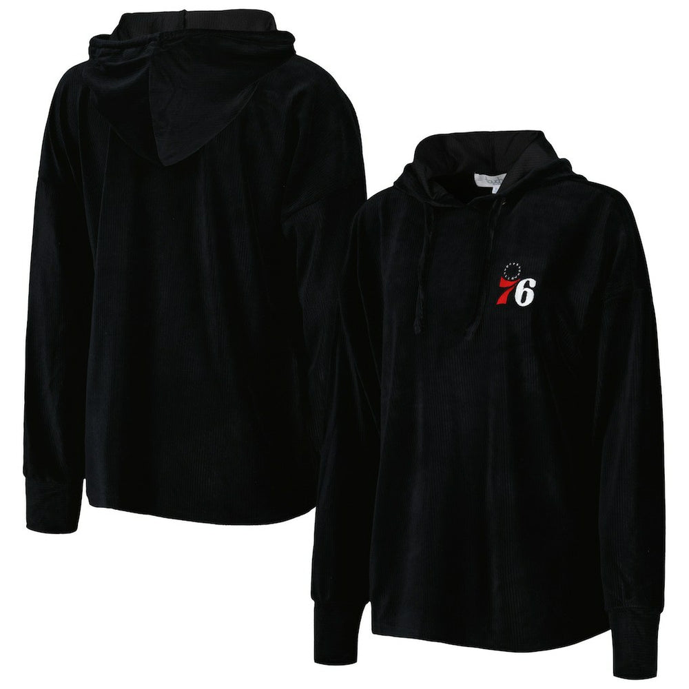 Philadelphia 76ers Touch Women's End Line Velour Pullover Hoodie