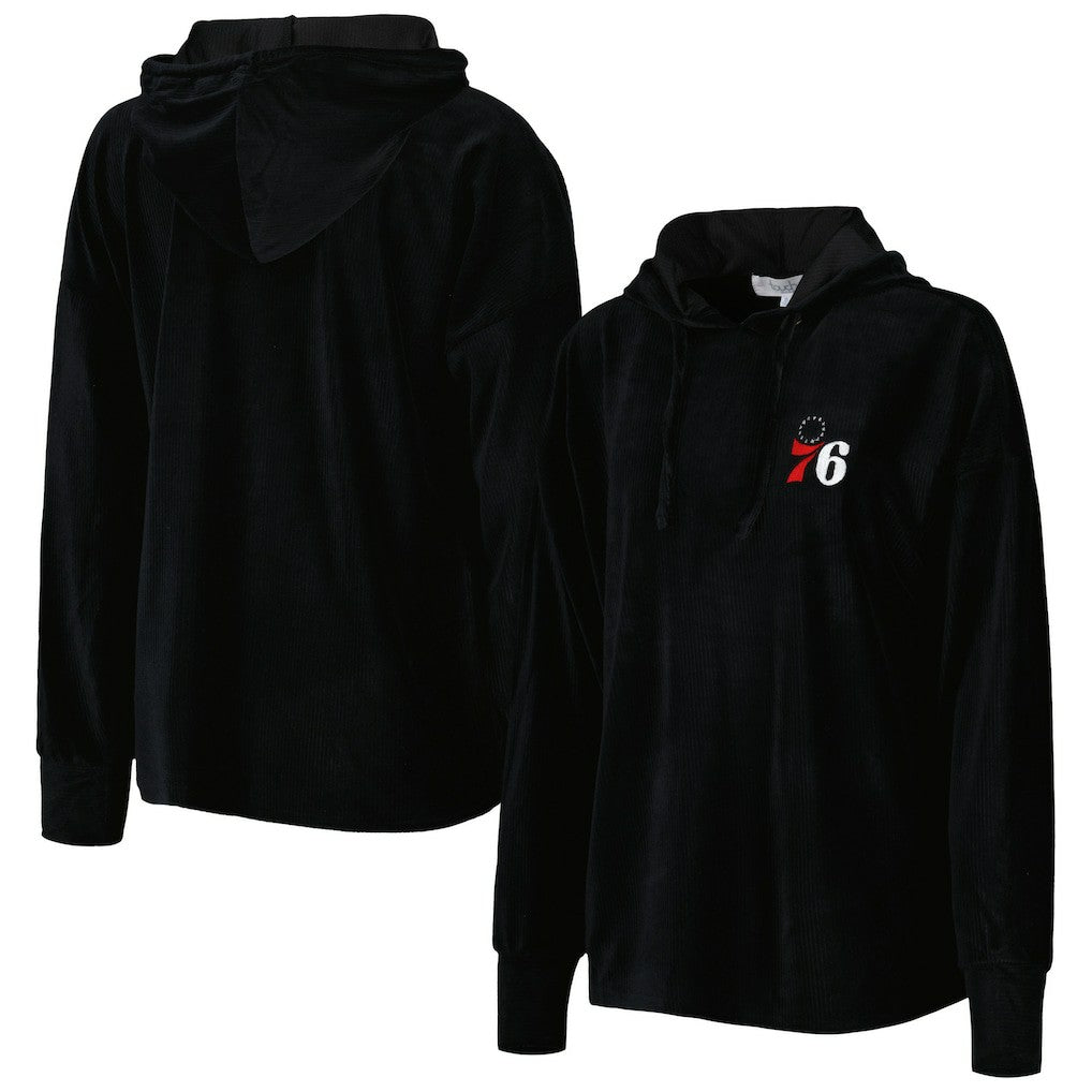 Philadelphia 76ers Touch Women's End Line Velour Pullover Hoodie