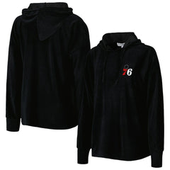 Philadelphia 76ers Touch Women's End Line Velour Pullover Hoodie