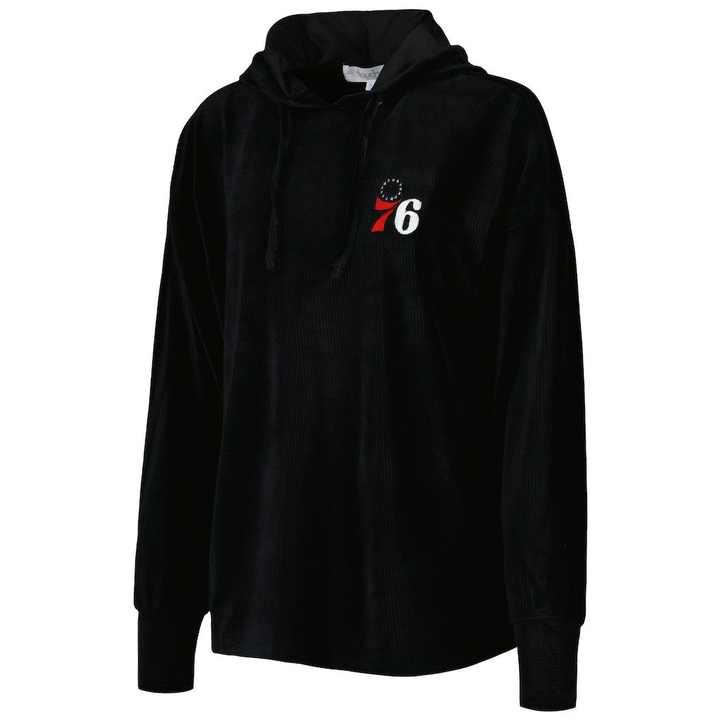 Philadelphia 76ers Touch Women's End Line Velour Pullover Hoodie