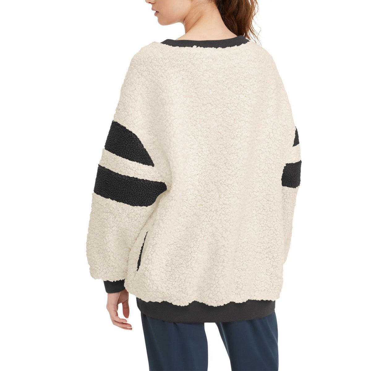 Los Angeles Lakers Tommy Jeans Women's Mindy Sherpa Pullover Sweatshirt