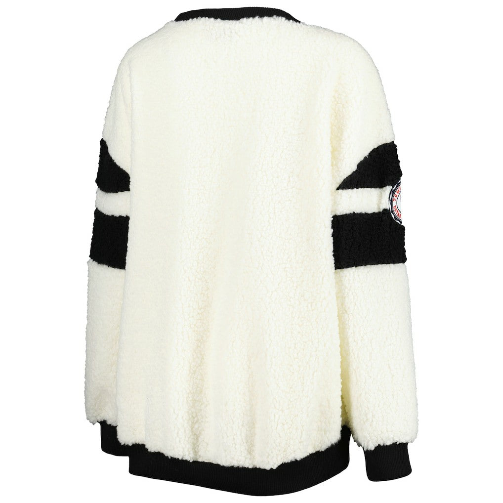 Brooklyn Nets Tommy Jeans Women's Mindy Sherpa Pullover Sweatshirt