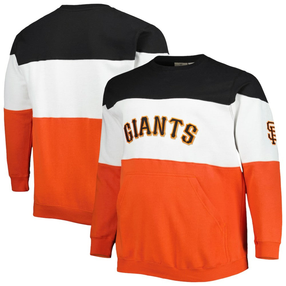 Black/Orange San Francisco Giants Big & Tall Pullover Sweatshirt