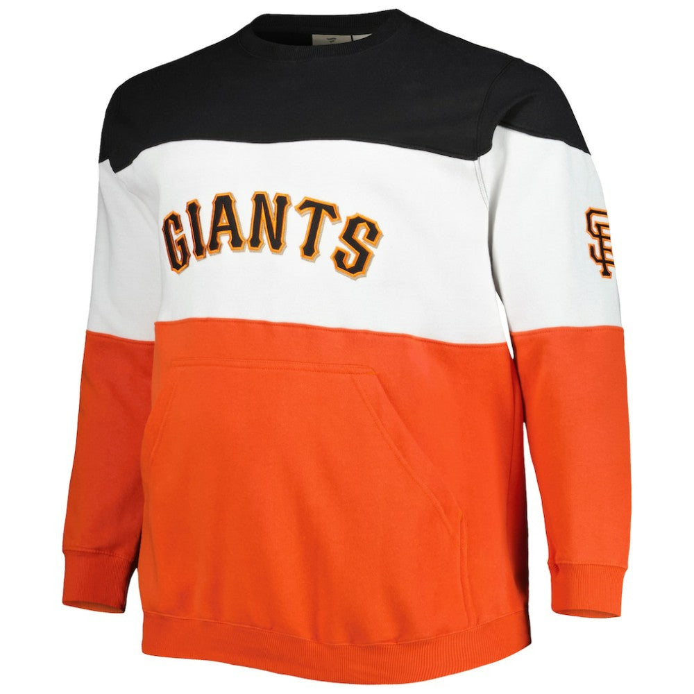 Black/Orange San Francisco Giants Big & Tall Pullover Sweatshirt