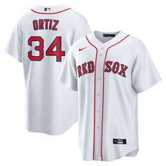 White David Ortiz Boston Red Sox Nike Home Replica Player Jersey