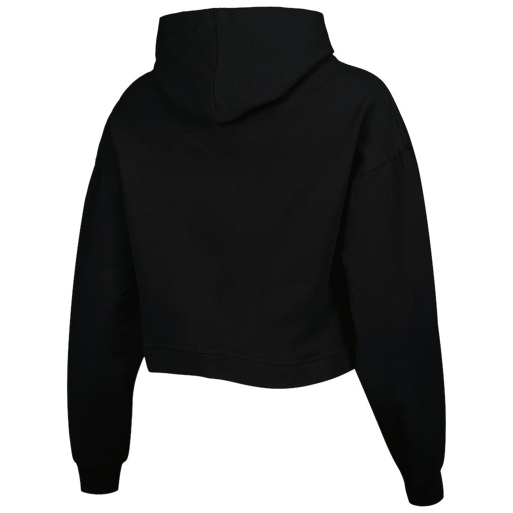 Philadelphia 76ers Lusso Women's Layla World Tour Cropped Pullover Hoodie