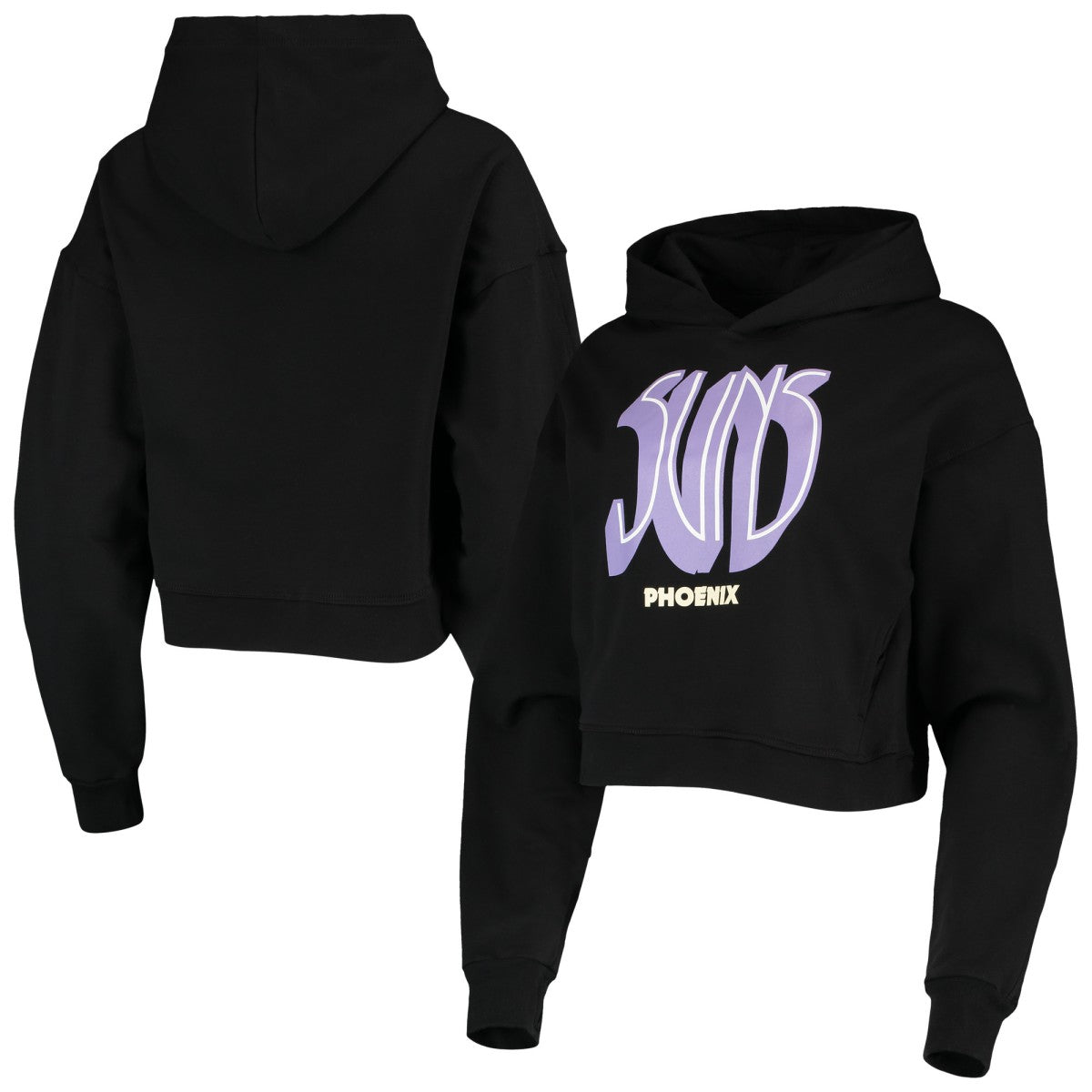 Phoenix Suns Lusso Women's Layla World Tour Cropped Pullover Hoodie