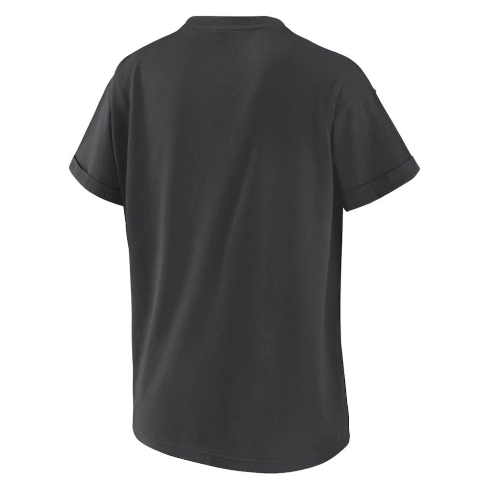 Charcoal Chicago White Sox WEAR by Erin Andrews Women's Oversized Boyfriend T-Shirt