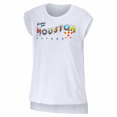 White Houston Astros WEAR by Erin Andrews Women's Greetings From T-Shirt