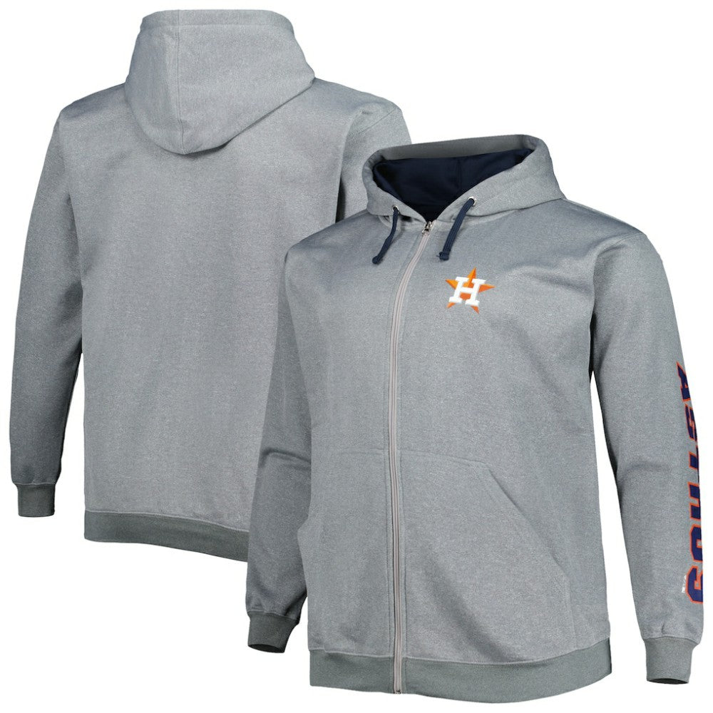 Ash Houston Astros Profile Big & Tall Pullover Hoodie