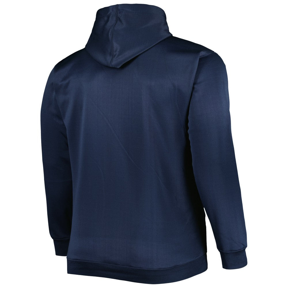 Navy Cleveland Guardians Fade Sublimated Fleece Pullover Hoodie