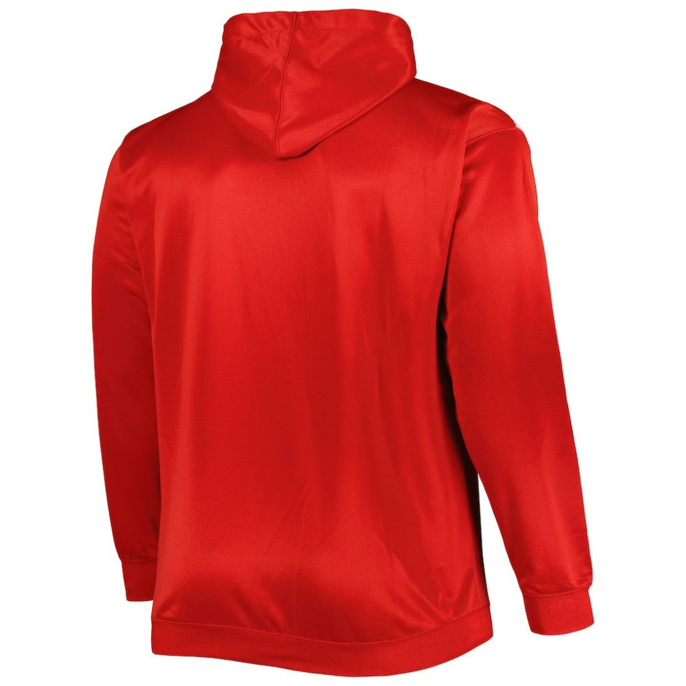Red Cincinnati Reds Fade Sublimated Fleece Pullover Hoodie