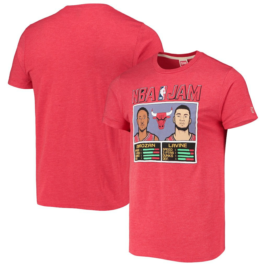 DeMar DeRozan/Zach LaVine Chicago Bulls Homage NBA Jam Tri-Blend T-Shirt sale