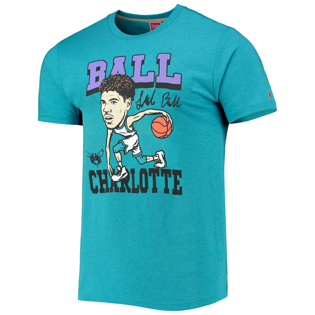 LaMelo Ball Charlotte Hornets Homage Caricature Tri-Blend T-Shirt