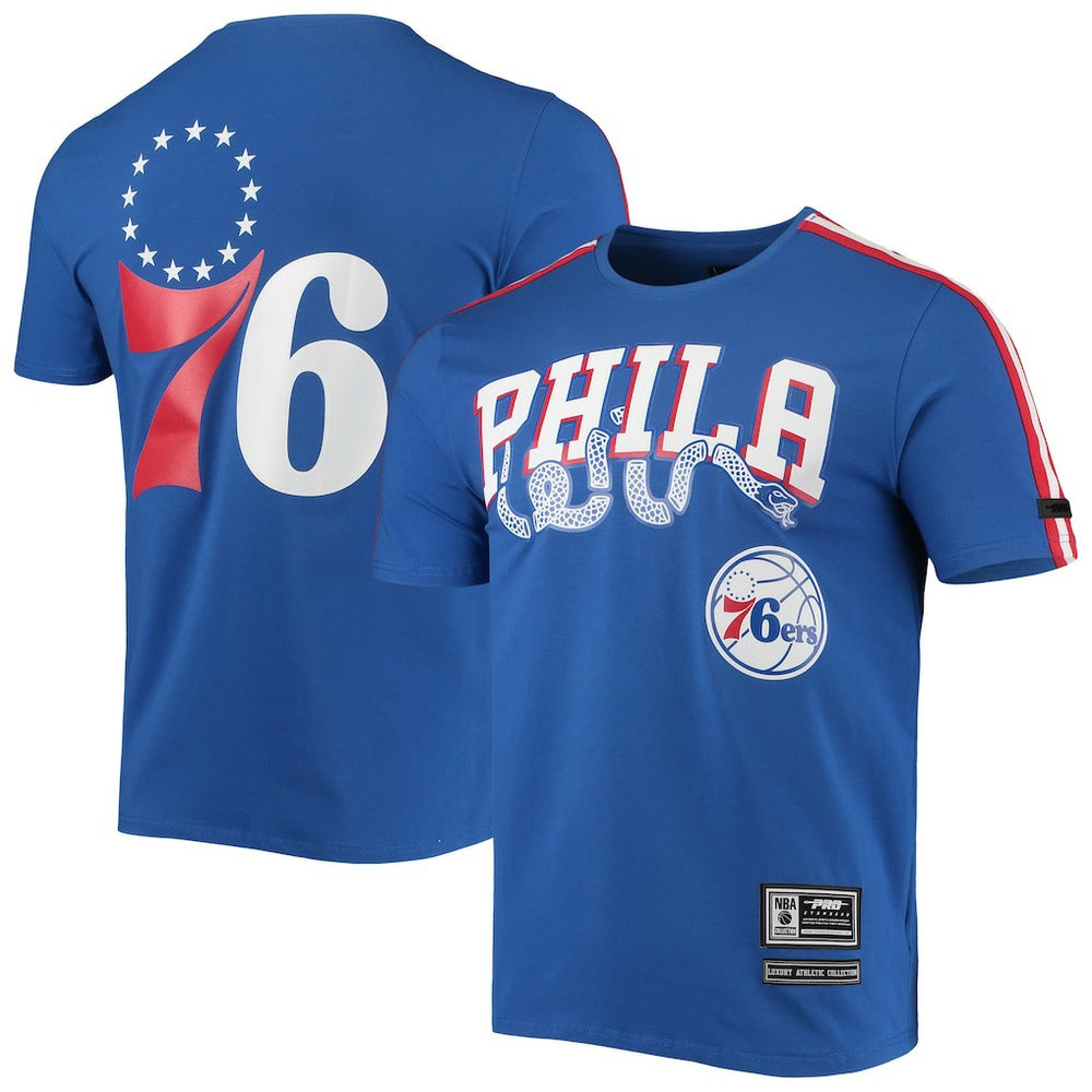 Philadelphia 76ers Pro Standard Men's Mesh Capsule Taping T-Shirt