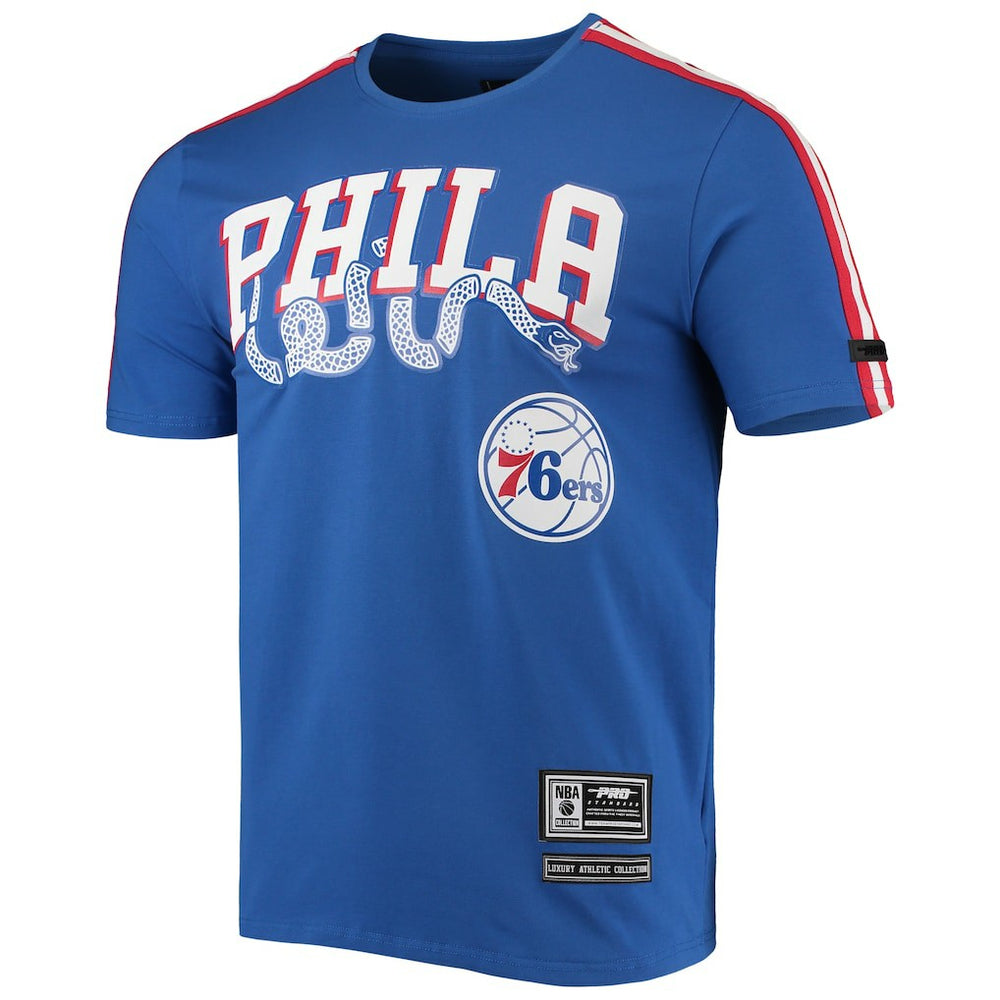 Philadelphia 76ers Pro Standard Men's Mesh Capsule Taping T-Shirt