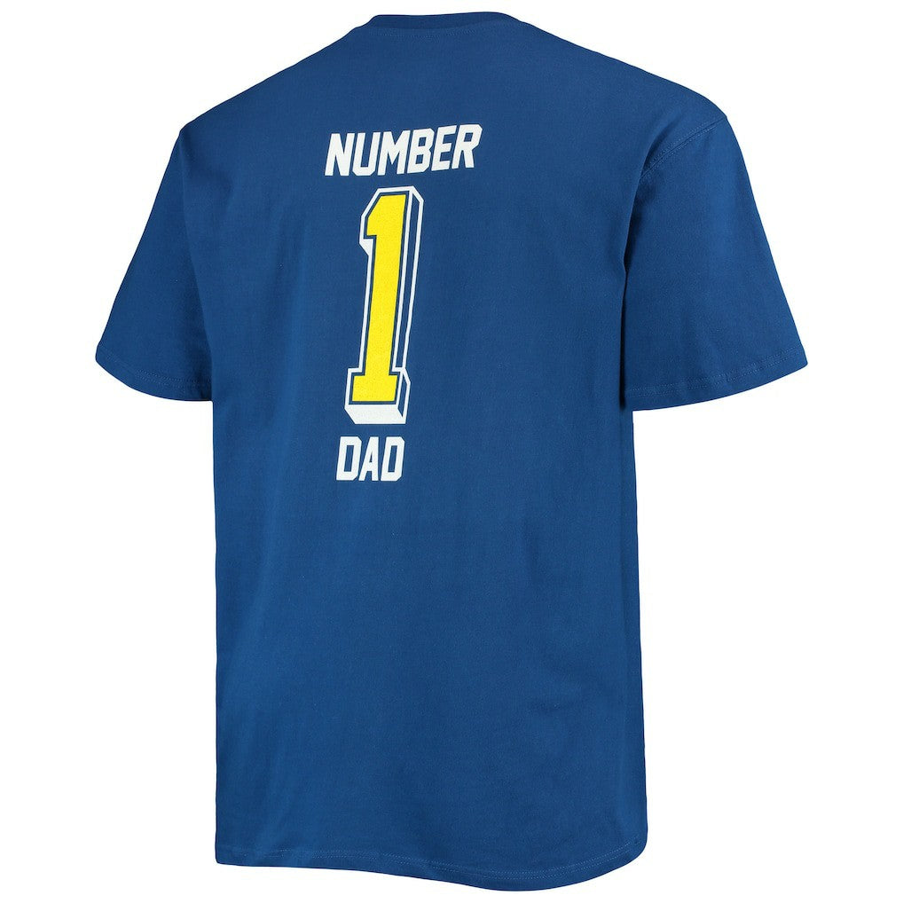 Big & Tall #1 Dad 2-Hit T-Shirt - Los Angeles Rams T-shirts