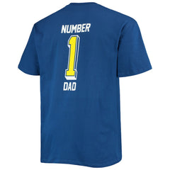 Big & Tall #1 Dad 2-Hit T-Shirt - Los Angeles Rams T-shirts