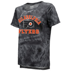 NHL Philadelphia Flyers Majestic Threads Women's Boyfriend Tie-Dye Tri-Blend T-Shirt