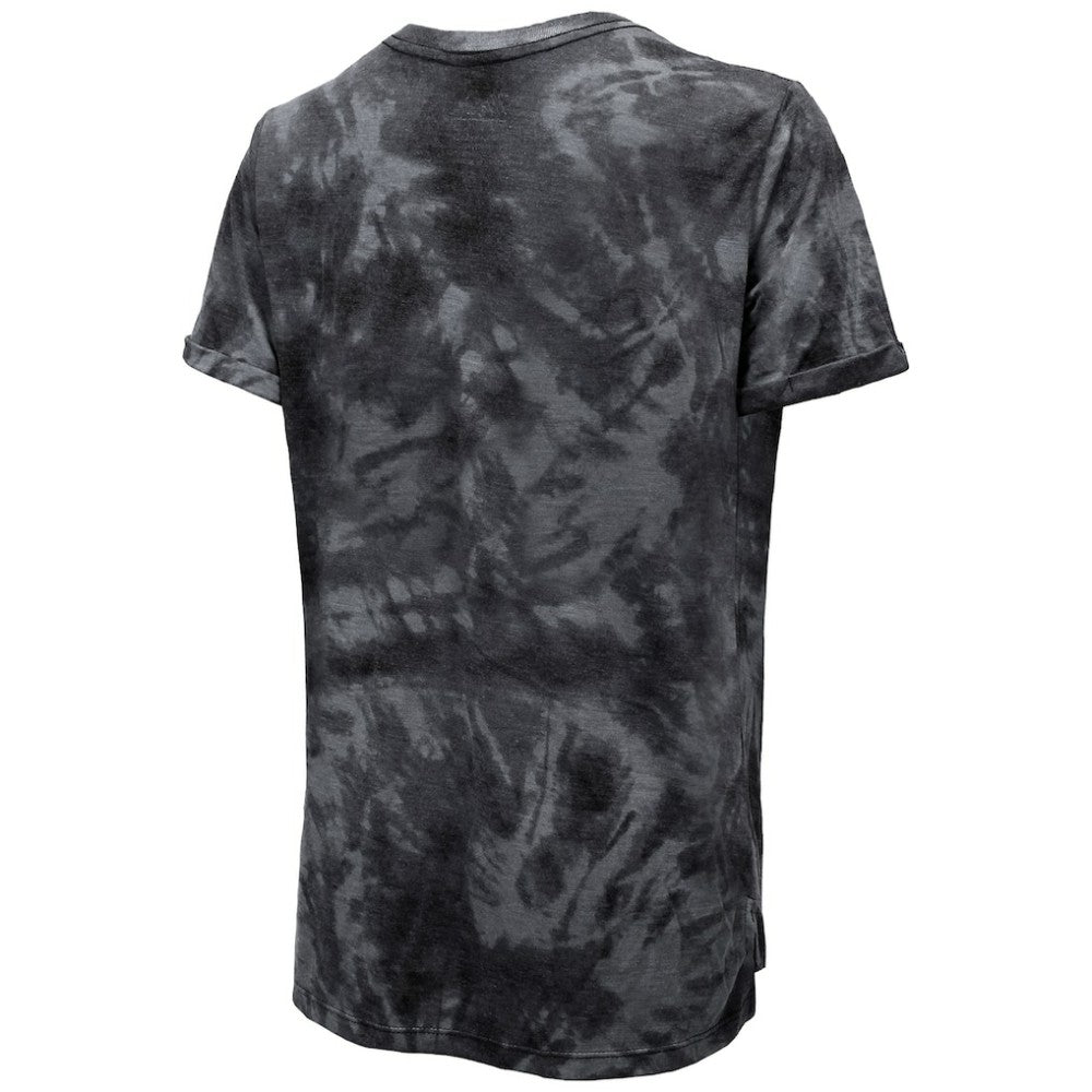 NHL Pittsburgh Penguins Majestic Threads Women's Boyfriend Tie-Dye Tri-Blend T-Shirt