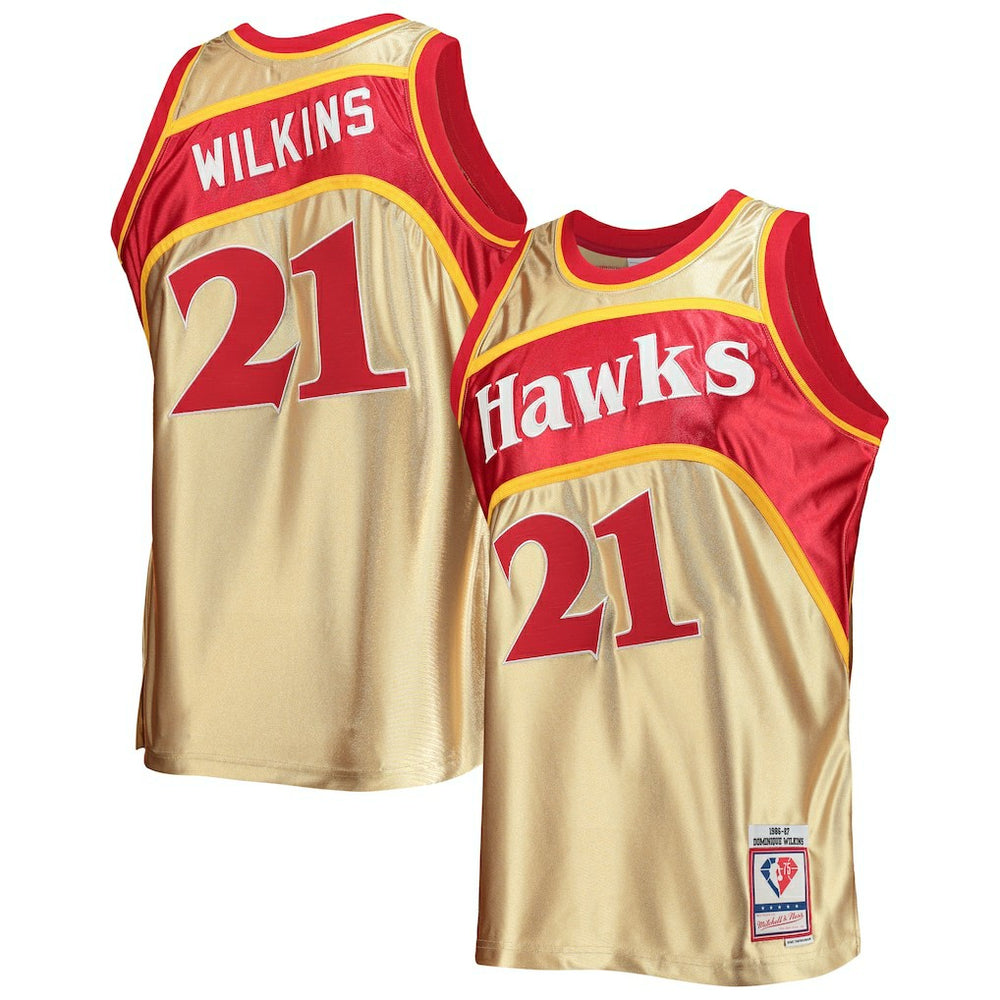 Mitchell & Ness Dominique Wilkins Atlanta Hawks 75th Anniversary 1986/87 Hardwood Classics Swingman Jersey